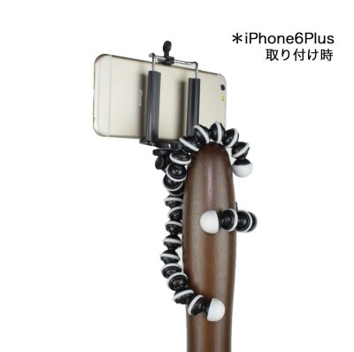画像2: iphone用三脚ホルダー デジカメスタンド スマホ対応 モバイル iphone5 アイフォン5　クネクネ三脚 